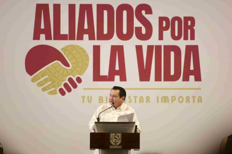 Arranca el gobernador Aliados por la Vida