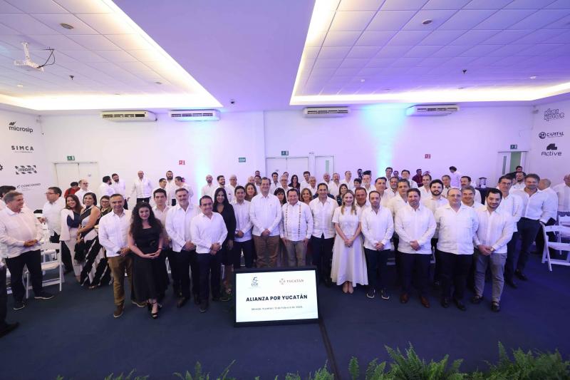 Refrendan gobierno y empresarios compromiso de seguir impulsando la Alianza por Yucatán