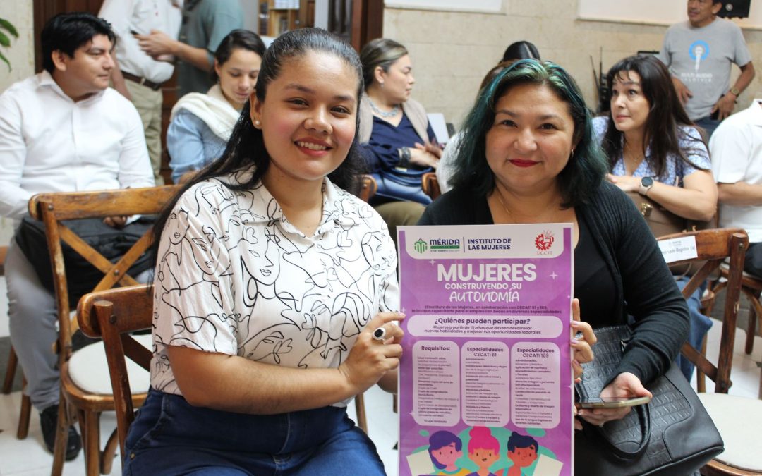 Signan convenio para ofrecer cursos a bajo costo a las mujeres de la capital yucateca