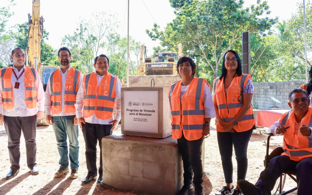 En marcha, obras del Programa de Vivienda para el Bienestar, en Tekax