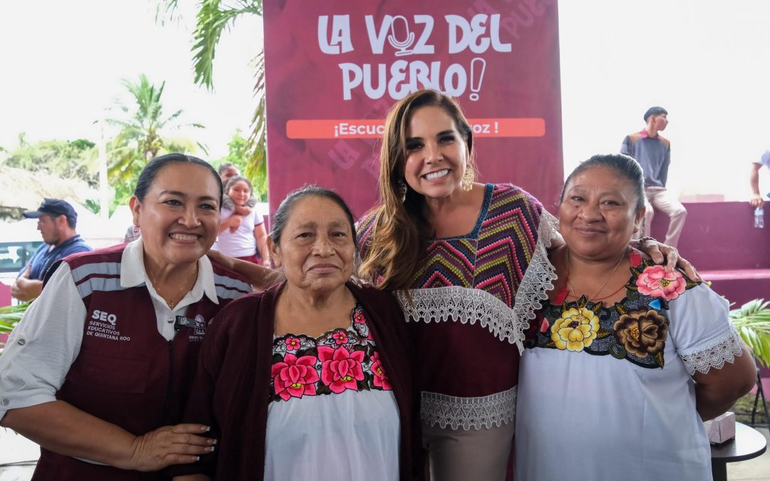 Resuelve Mara Lezama necesidades de más de 800 personas en Audiencia Pública, en Cobá