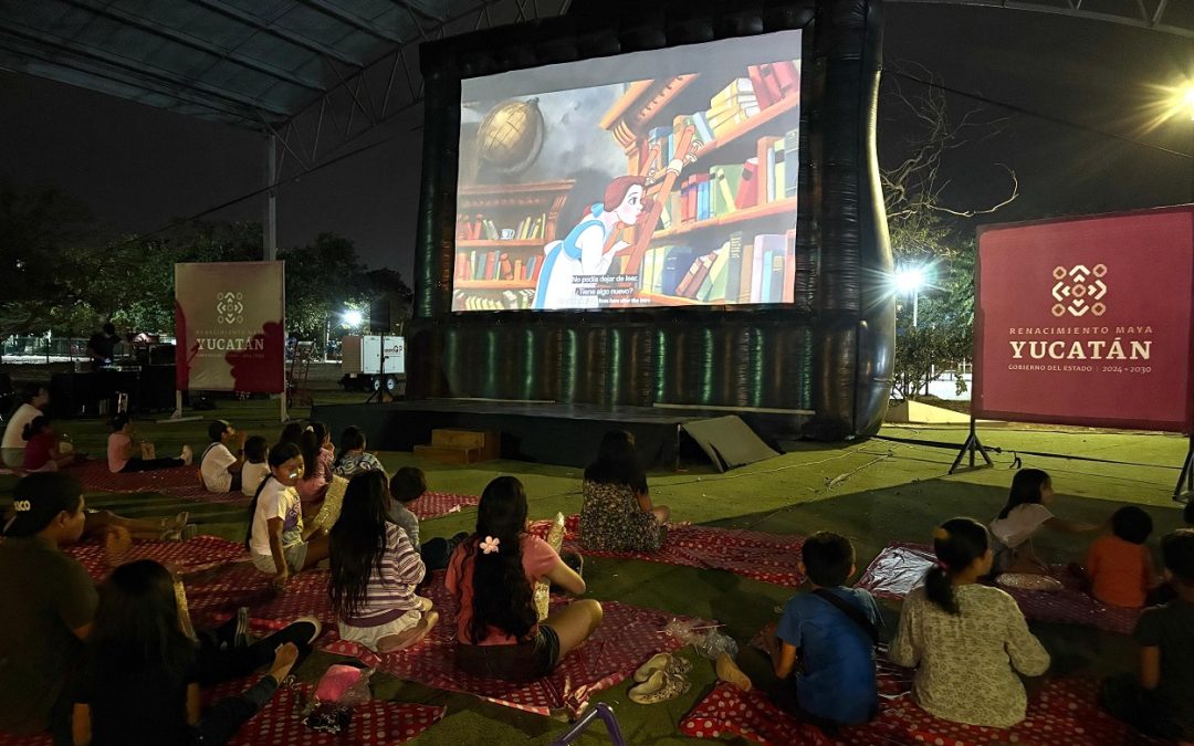 Fomentan cultura, esparcimiento y sana convivencia con “Cinema en los Paseos”