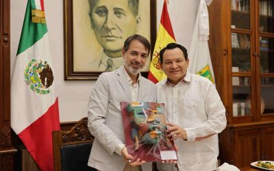 Fortalecen lazos de cooperación Yucatán y España, tras reunión entre gobernador y embajador