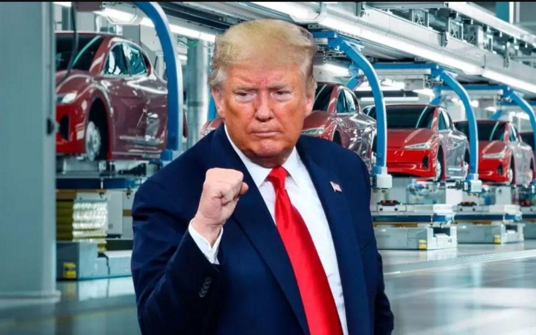 Reitera Trump su intención de que sólo se vendan en EU vehículos fabricados en ese país
