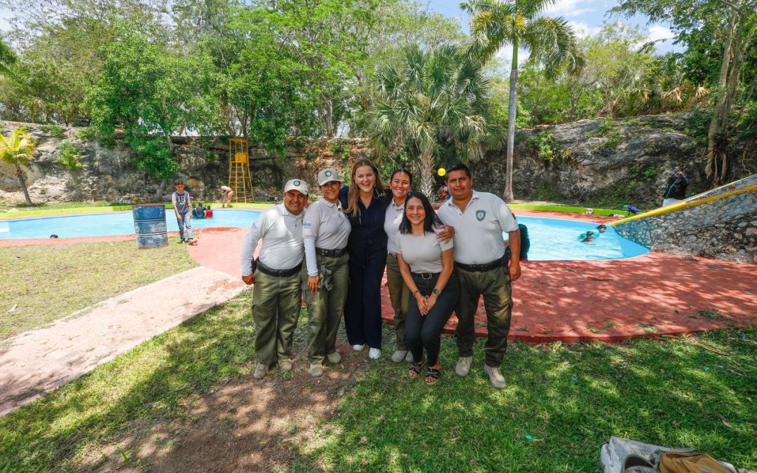 Listas piscinas del Acuaparque para recibir a las familias meridanas, informa Cecilia Patrón