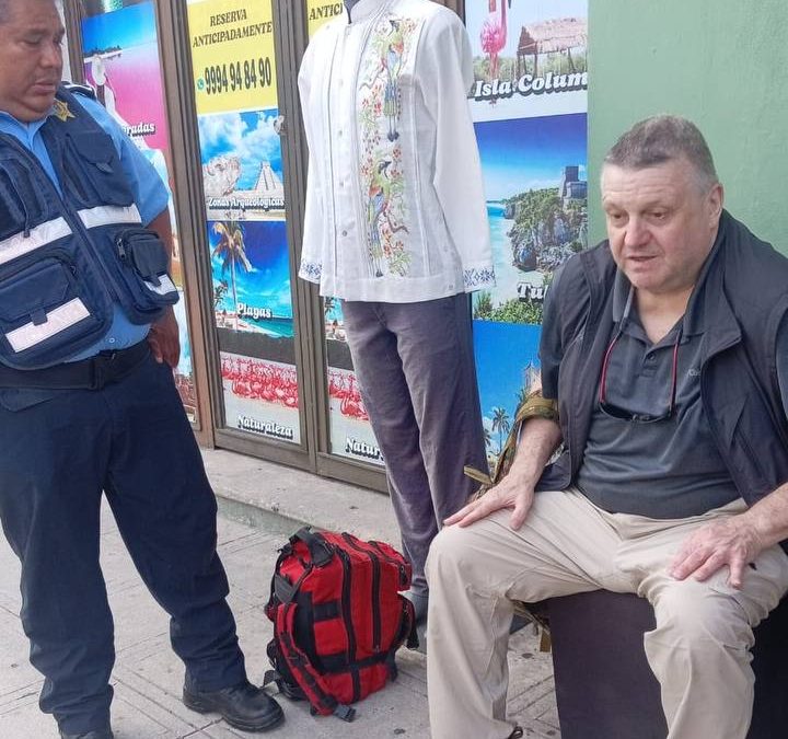 Atiende Alerta Segura con oportunidad a ciudadano en el Centro Histórico de Mérida