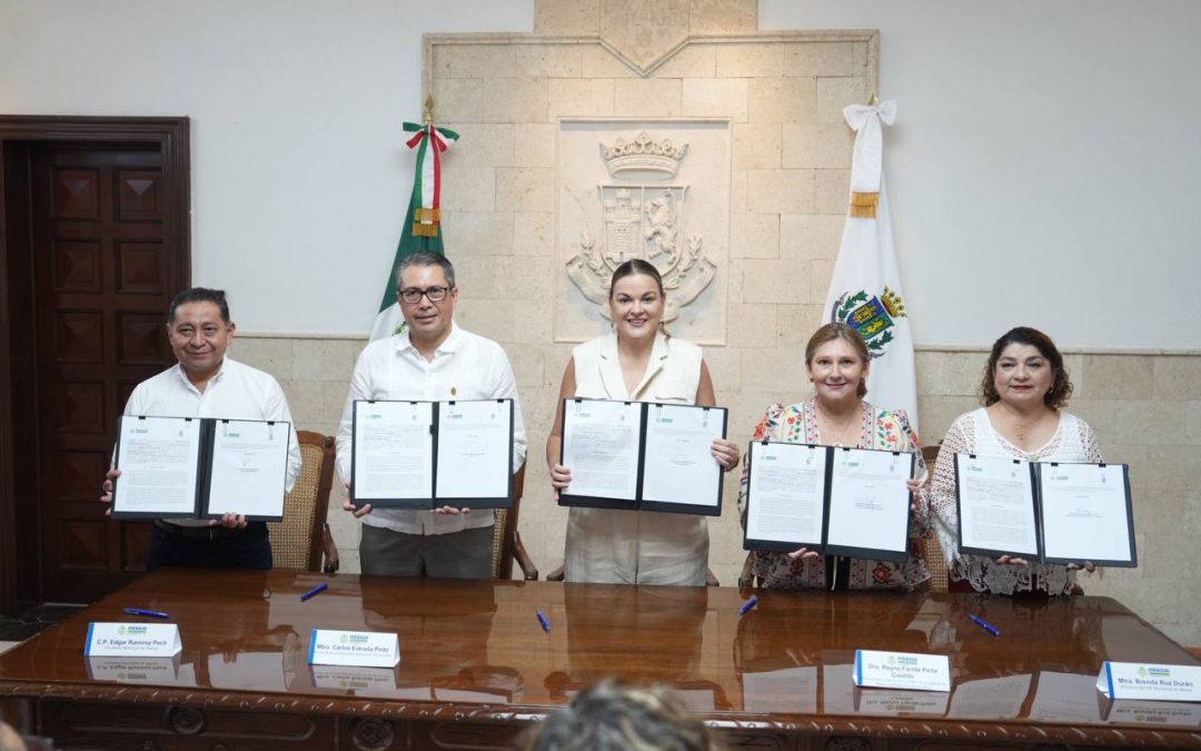 Firman Ayuntamiento de Mérida y UADY convenio de protección de niñas, niños y adolescentes