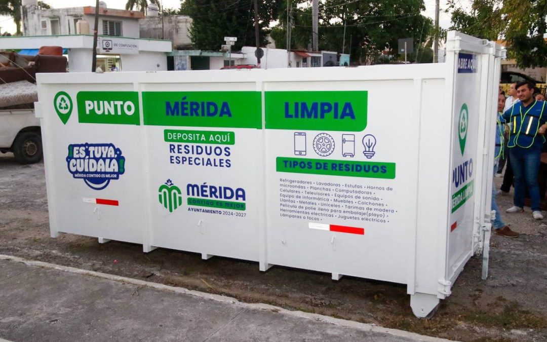 Han llegado a 52 colonias los contenedores de residuos especiales