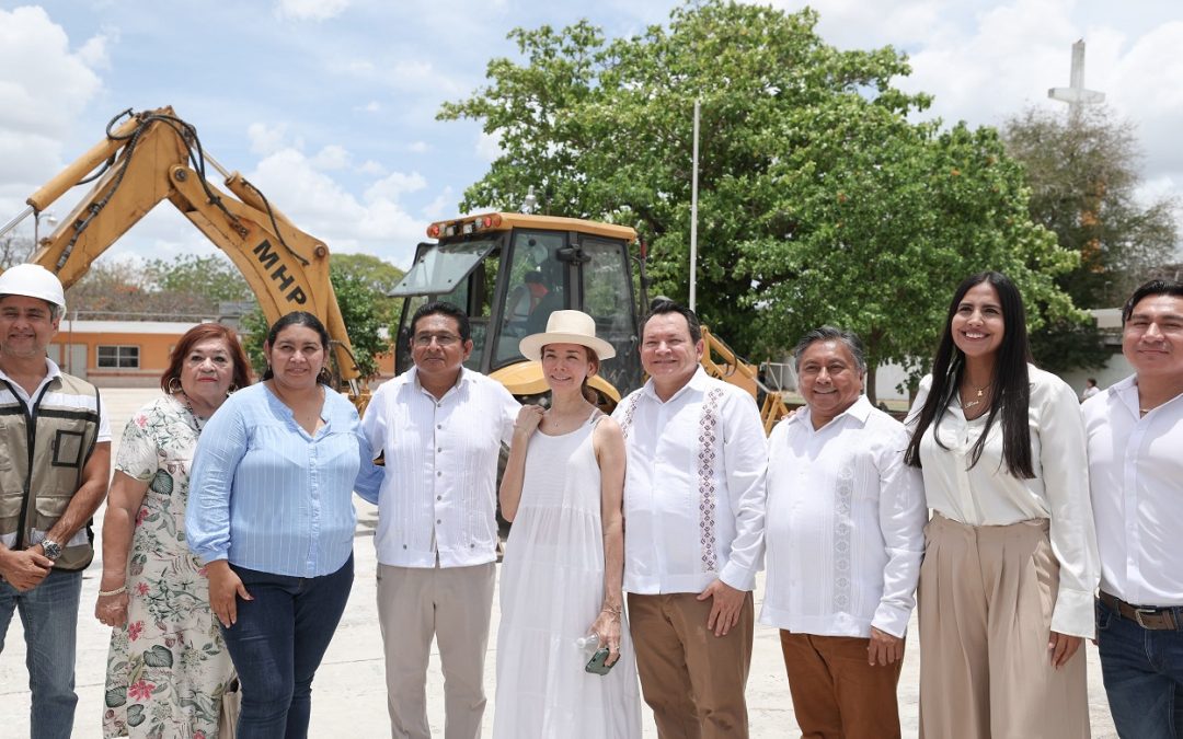Gobierno construye nuevo domo en la primaria “Juan Crisóstomo Cano y Cano”