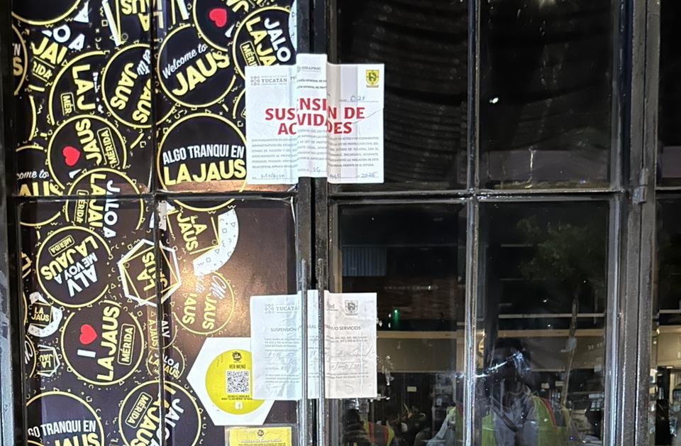 Suspenden actividades en bar del norte de Mérida por incumplir medidas de protección civil