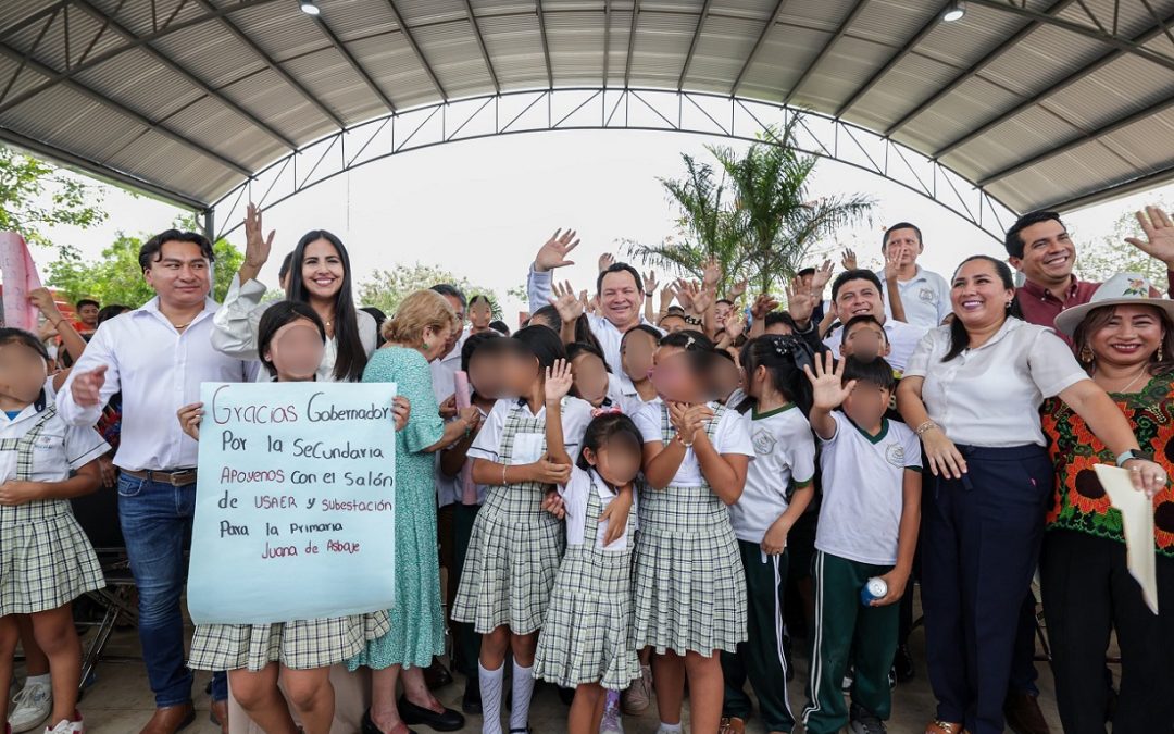 Construye Gobierno del Estado la nueva escuela secundaria federal número 17 “Roger Hervé Aguilar Salazar”, en Kanasín