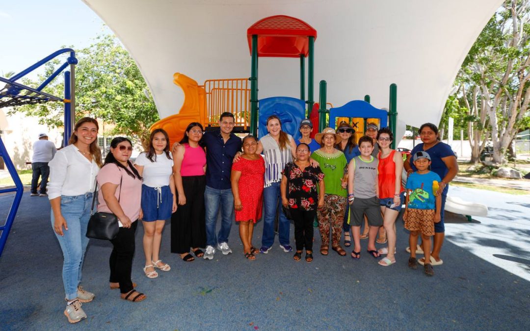 Inaugura Cecilia Patrón parque remodelado en Villas La Hacienda
