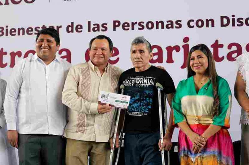 Recibirán más de 31 mil yucatecos la pensión para personas con discapacidad
