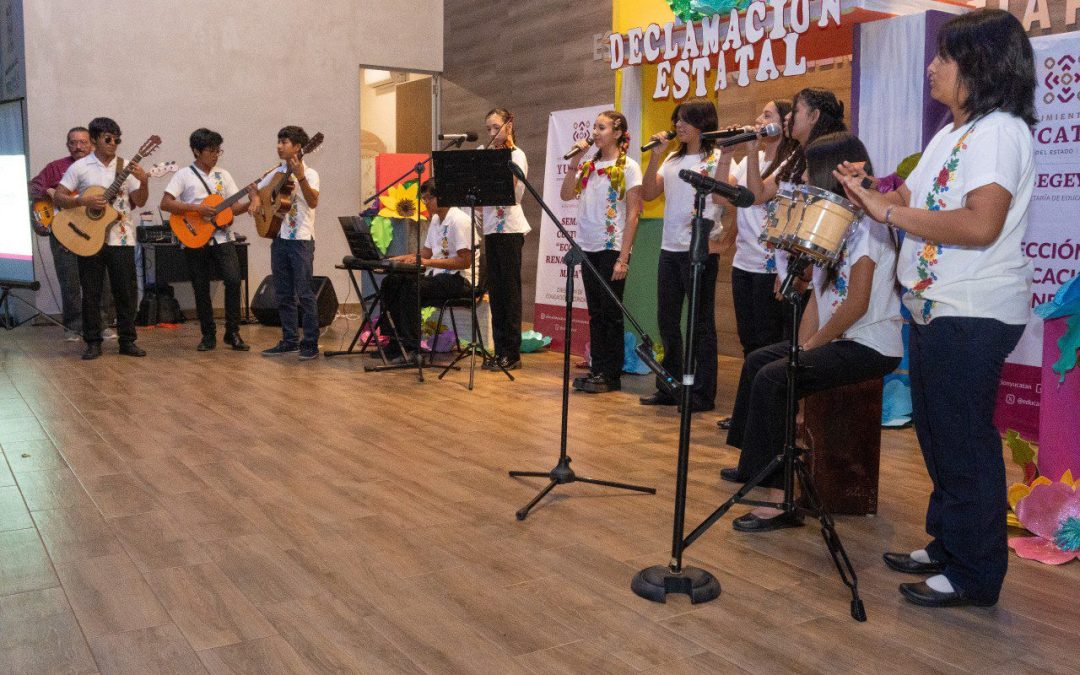 Talento estudiantil en la final del Concurso Estatal de Declamación 2025