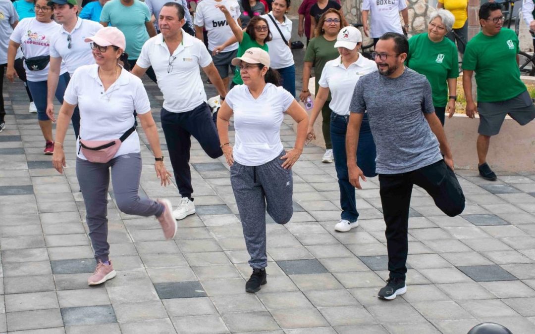 Realizan “Rodada 3Xmisalud” en malecón de Campeche