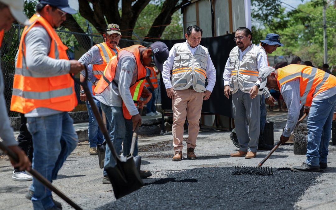 Mejora Gobierno del Estado calles en el sur de Mérida