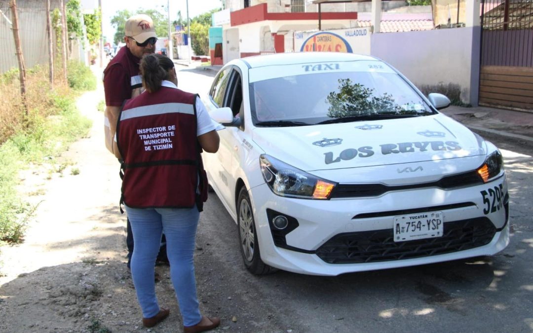 Continúan acciones para regularizar el transporte público en Tizimín