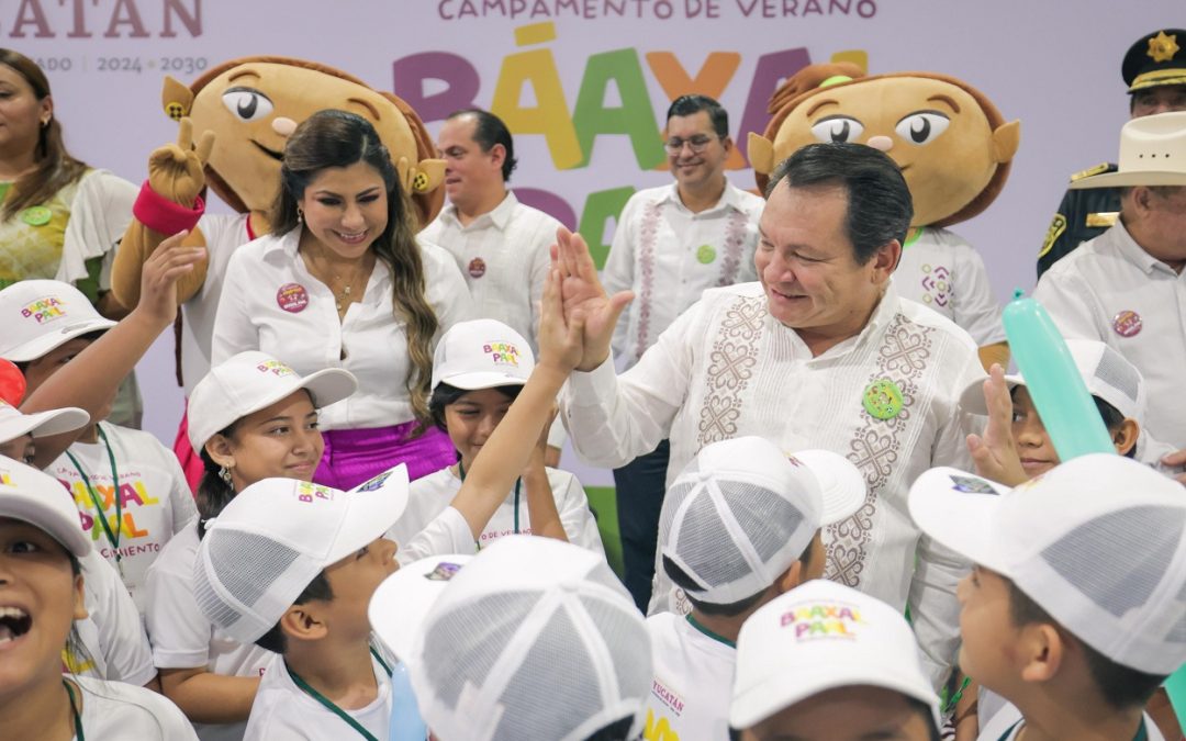 Disfrutan vacaciones niños de Yucatán con “Báaxal Paal Renacimiento 2025”