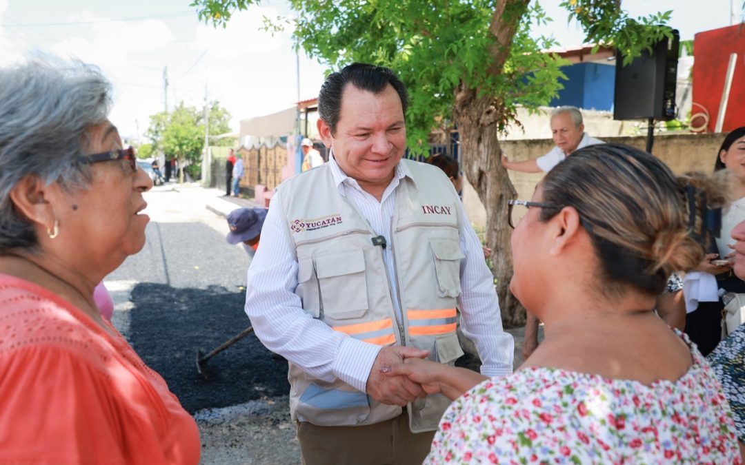 Invertirá Gobierno del Estado 75 millones de pesos para bachear 42 calles de Mérida