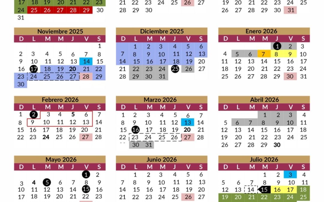 Presentan calendario escolar 2025–2026