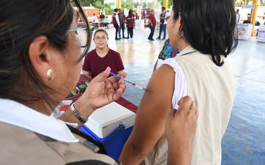 Realizan campaña de reforzamiento de vacunación del esquema básico en Campeche