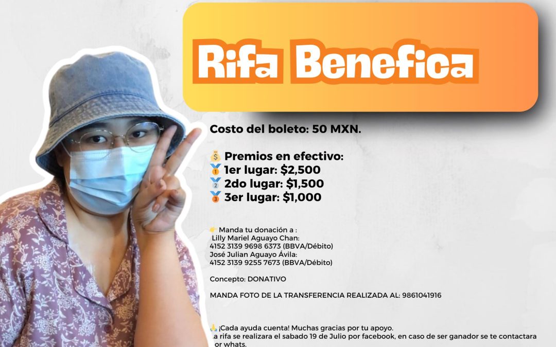 Recaudan fondos para operación de joven enfermera de Tizimín