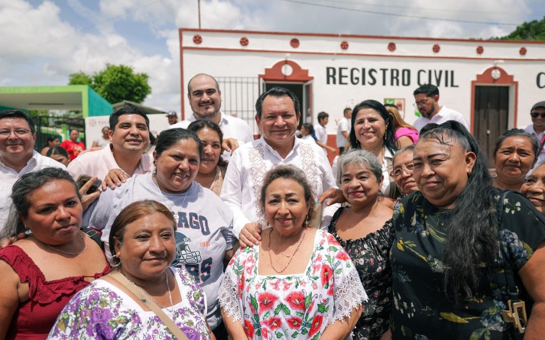 Reabre Gobierno de Yucatán Registro Civil en Tahmek