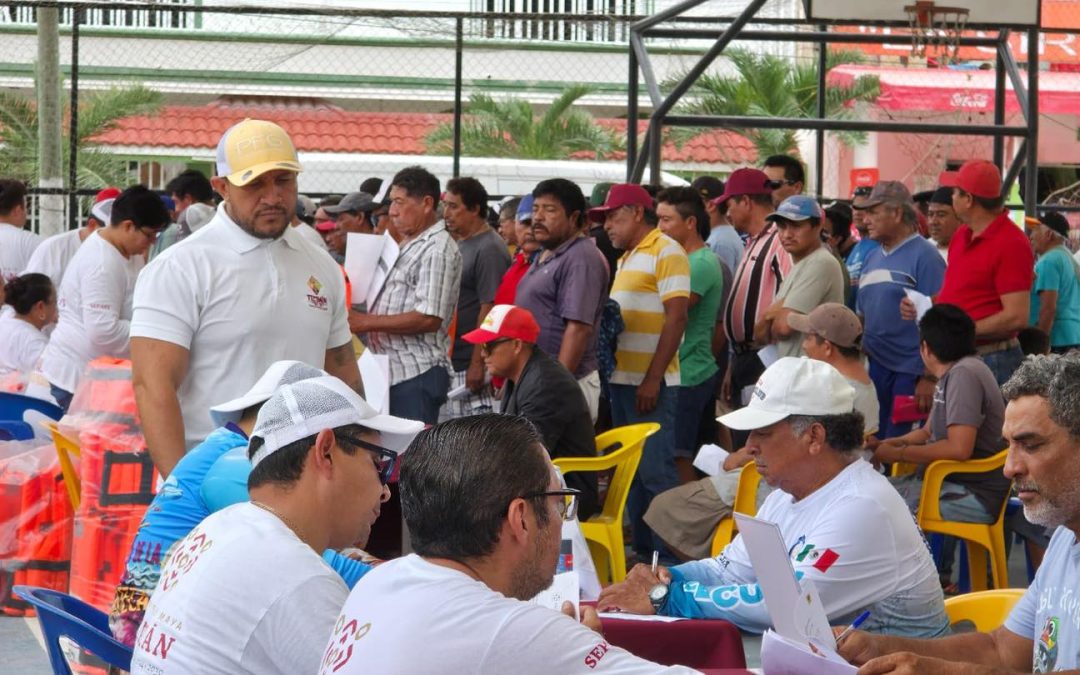 Continuará lunes la entrega de apoyos a pescadores tizimileños