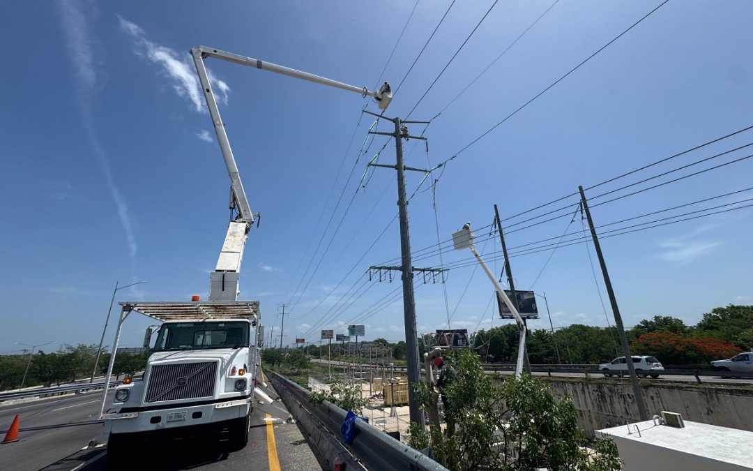 Exitosa conexión eléctrica en zona costera de Yucatán