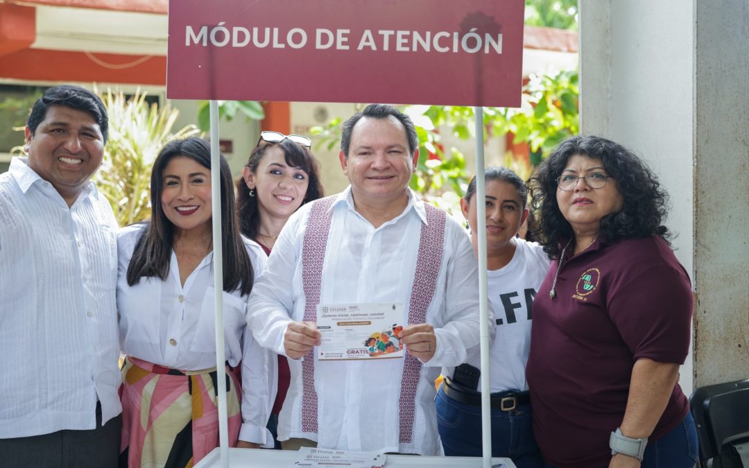 Acompañó gobernador a las meridanas del oriente que se inscribieron al programa Mujeres Bienestar