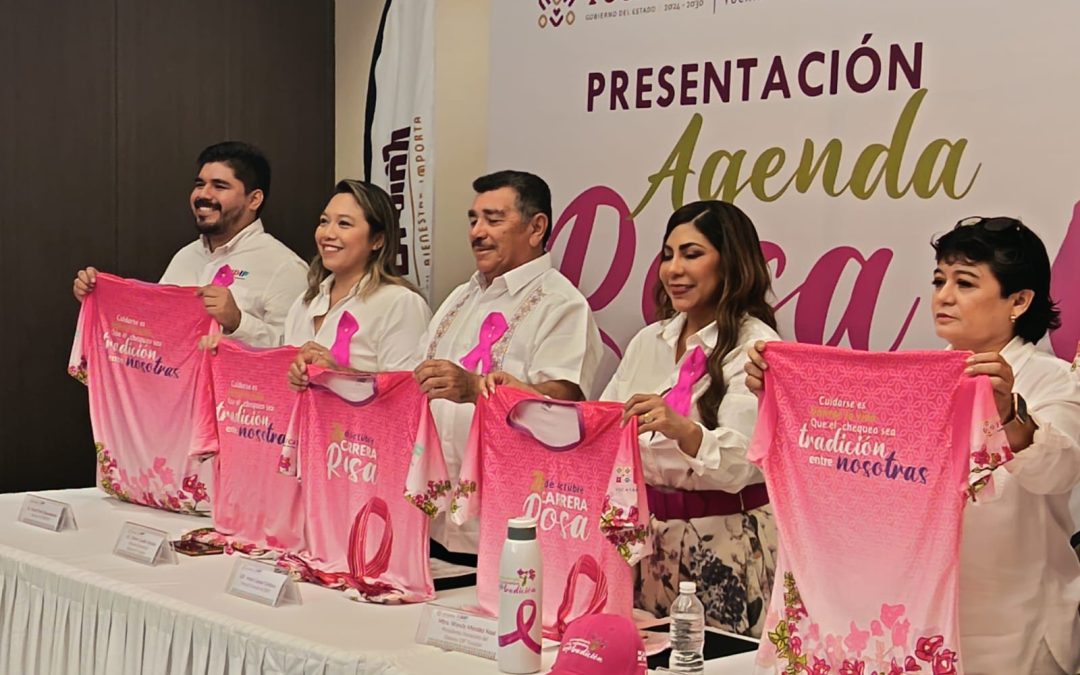 Presenta presidenta honoraria del DIF Agenda Rosa de prevención del cáncer de mama