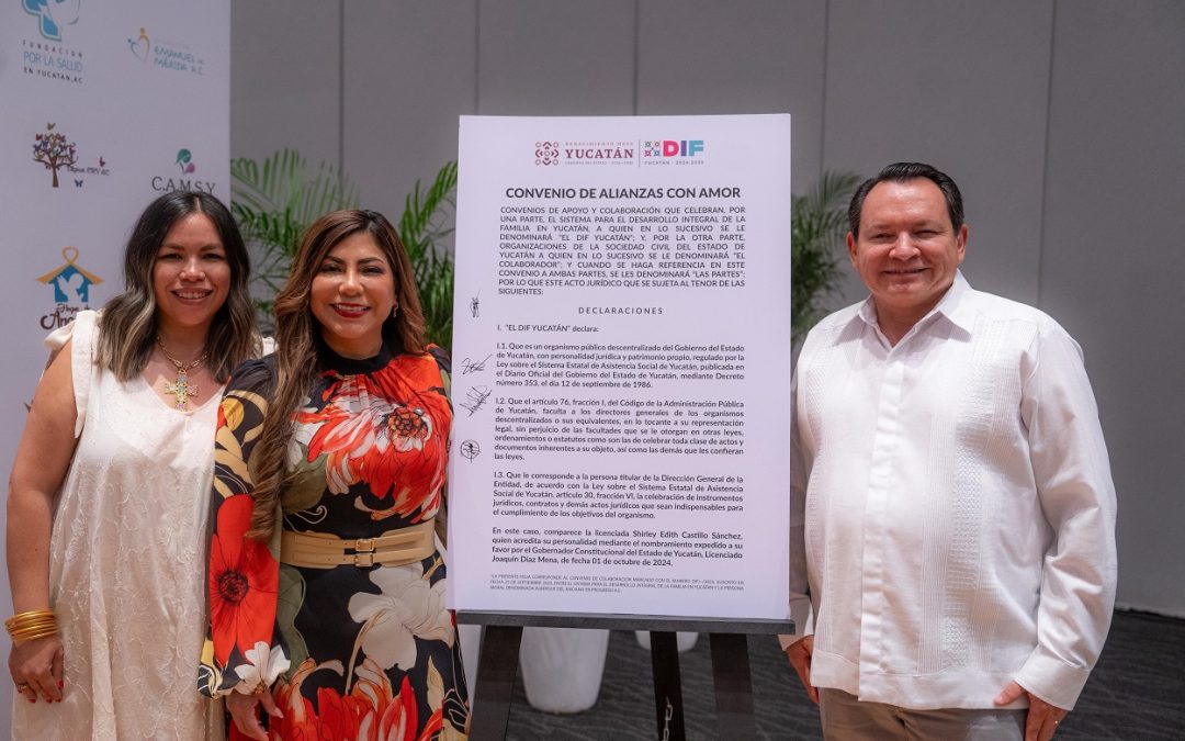 Fortalecen sus alianzas DIF Yucatán y organizaciones civiles
