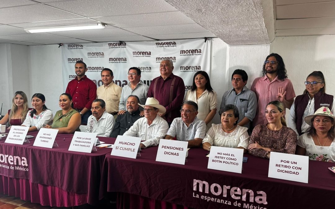 Se comprometen legisladores de morena a aprobar la reforma al Isstey