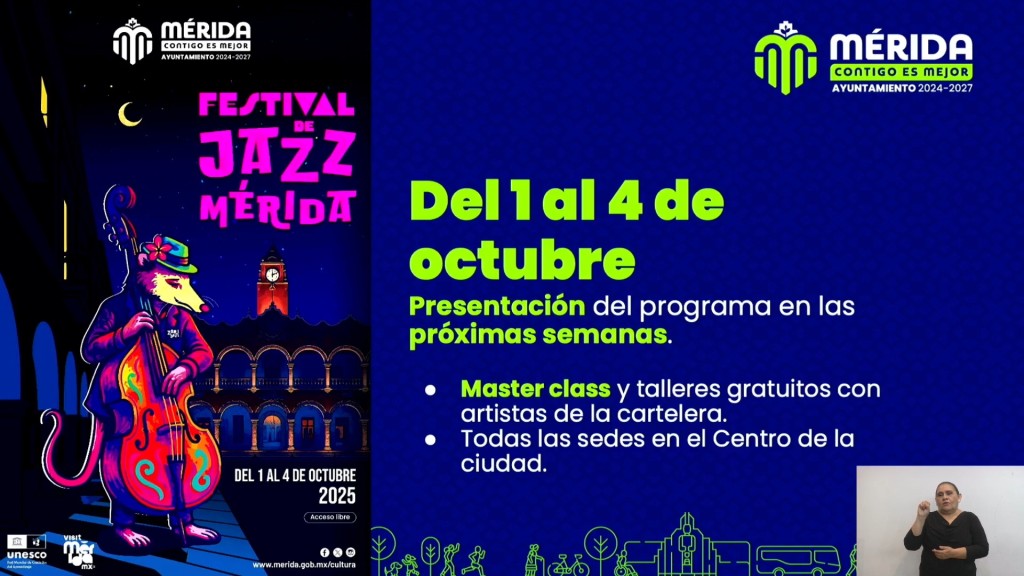 Todo listo para el Primer Festival de Jazz en Mérida