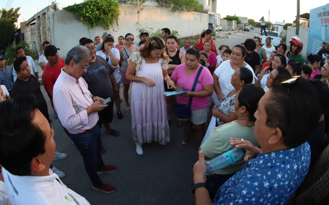 Responde en tiempo real Cecilia Patrón a gestiones en las calles de Mérida