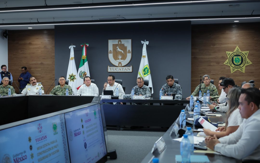 Mantiene a Yucatán el trabajo coordinado como líder nacional en seguridad