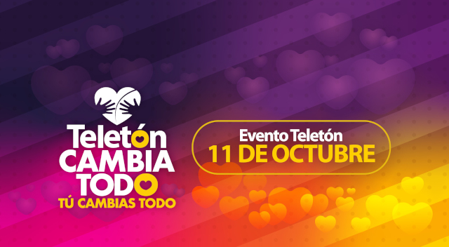 Modifican fechas de El Teletón, será el 11 de octubre