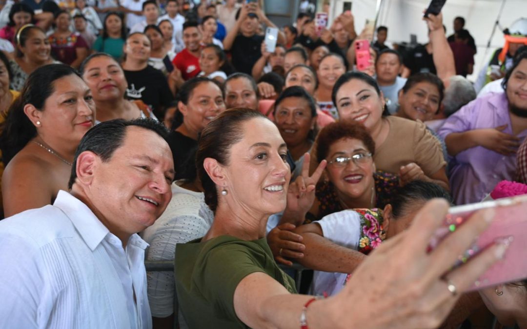 Acompañaron 156 mil personas a Claudia Sheinbaum en recorrido por el sur del país