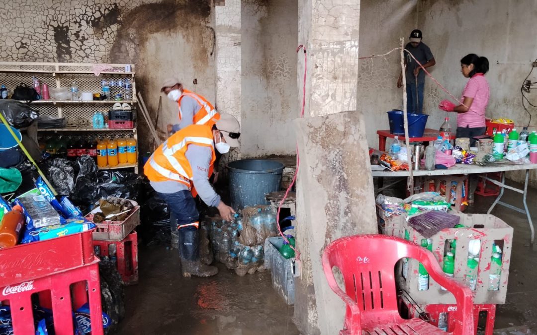 Ya en operación brigada yucateca que auxilia a comunidades afectadas en Veracruz