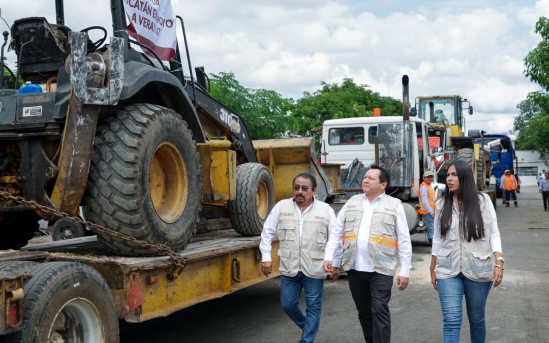 Envía Yucatán brigada de apoyo a Veracruz, tras inundaciones