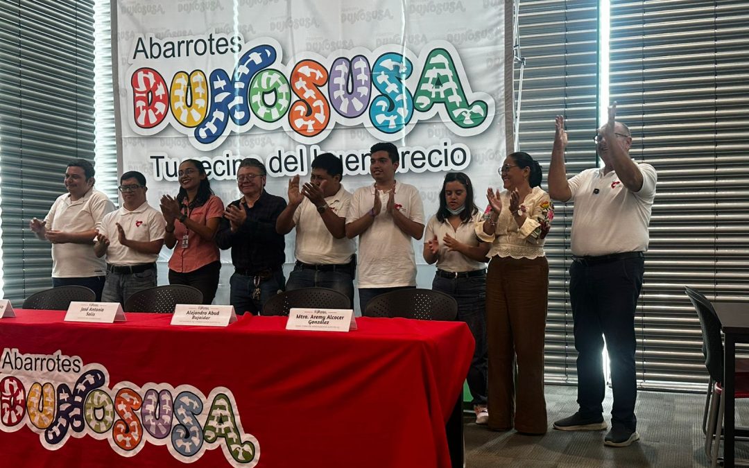 Apoya Dunosusa a jóvenes con discapacidad, a través del redondeo