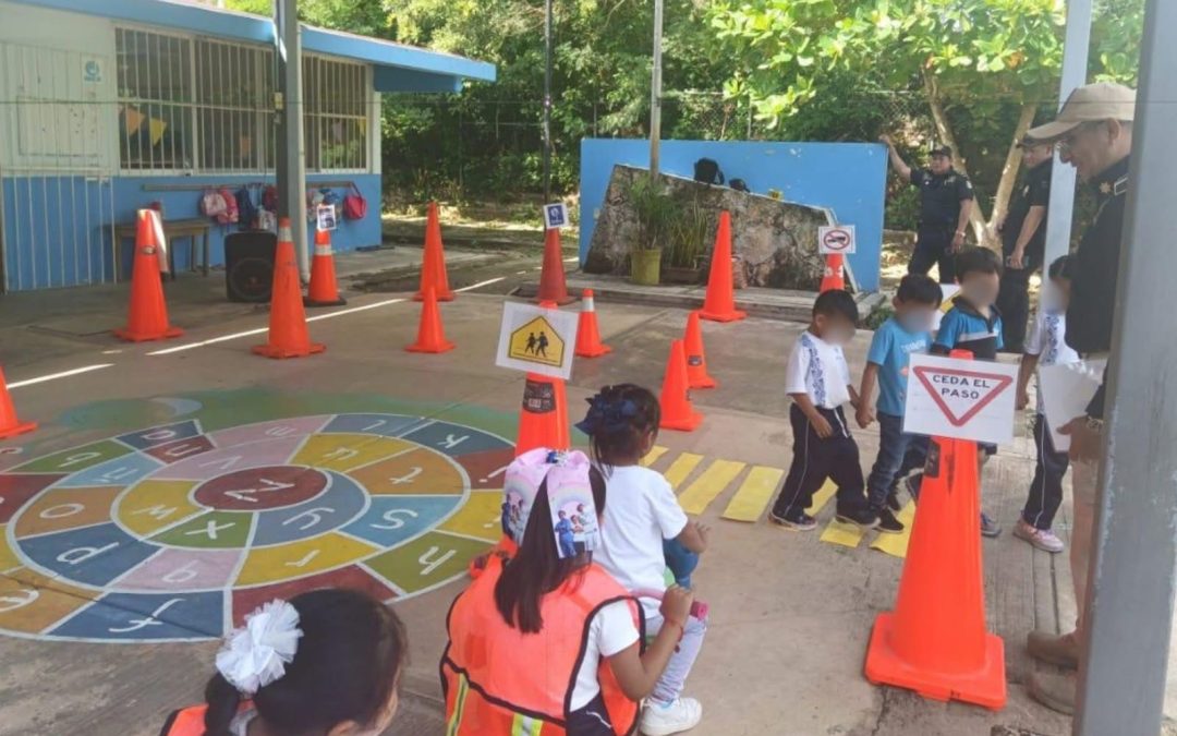Promueve SSP seguridad vial y prevención entre infancias de Tecoh