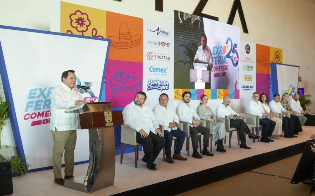 Crece sector comercio en 6% por ciento anual, y lo celebra con 25ª edición de la Expo Feria del Comercio 