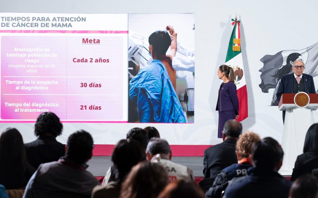 Anuncia Claudia Sheinbaum inversión de 8 mil MDP para modelo de atención universal de cáncer de mama