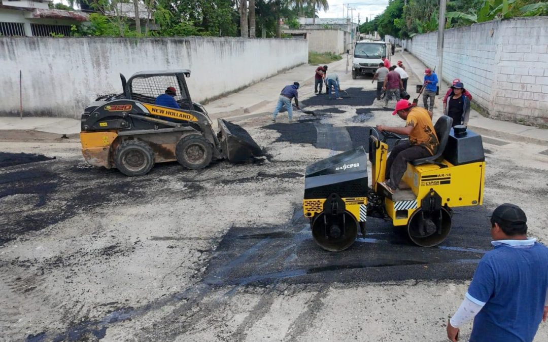 Redoblan los esfuerzos de bacheo en distintos puntos de la “Ciudad de Reyes”