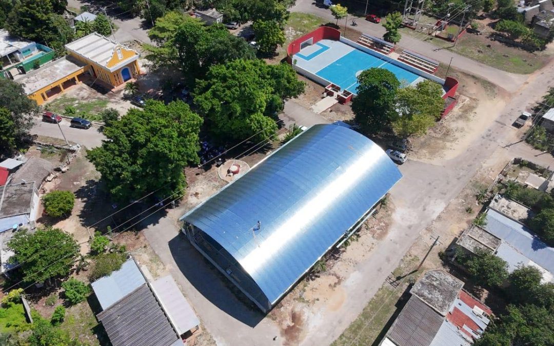 Supervisan avances de obra en comisaría de Tizimín