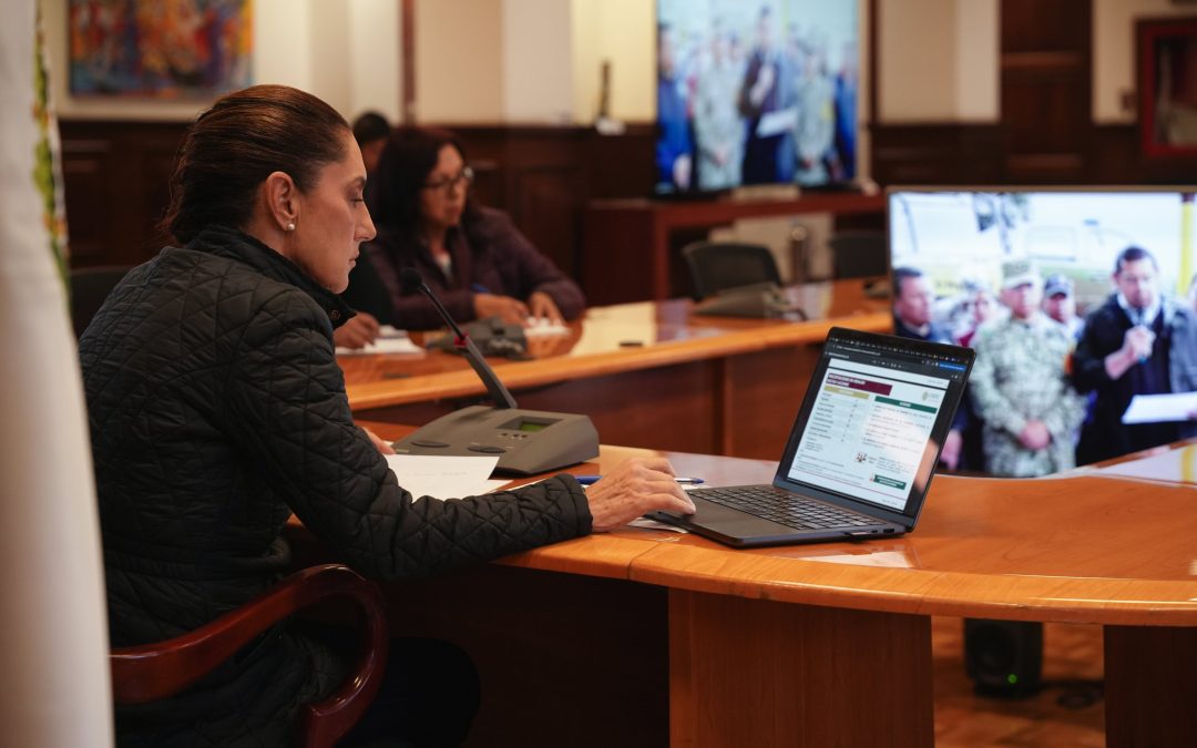 Al pendiente la presidenta de las afectaciones por lluvias