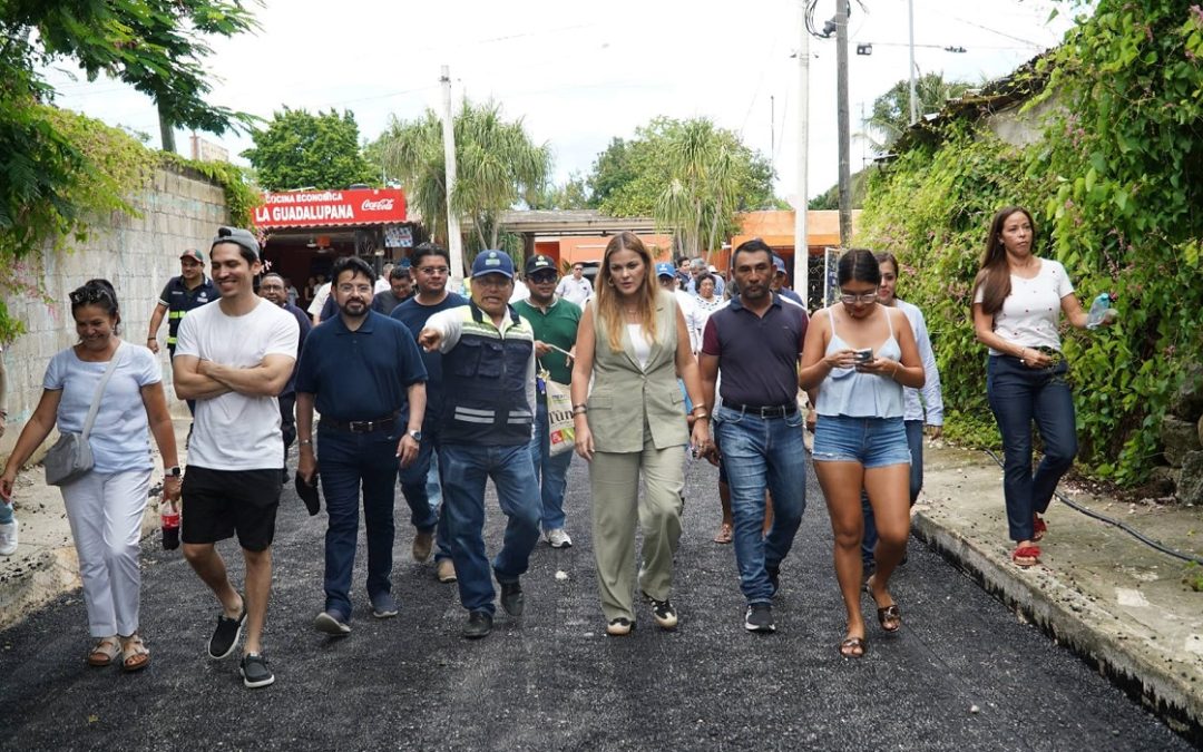 Incrementan comisarías con calles repavimentadas y nuevas.