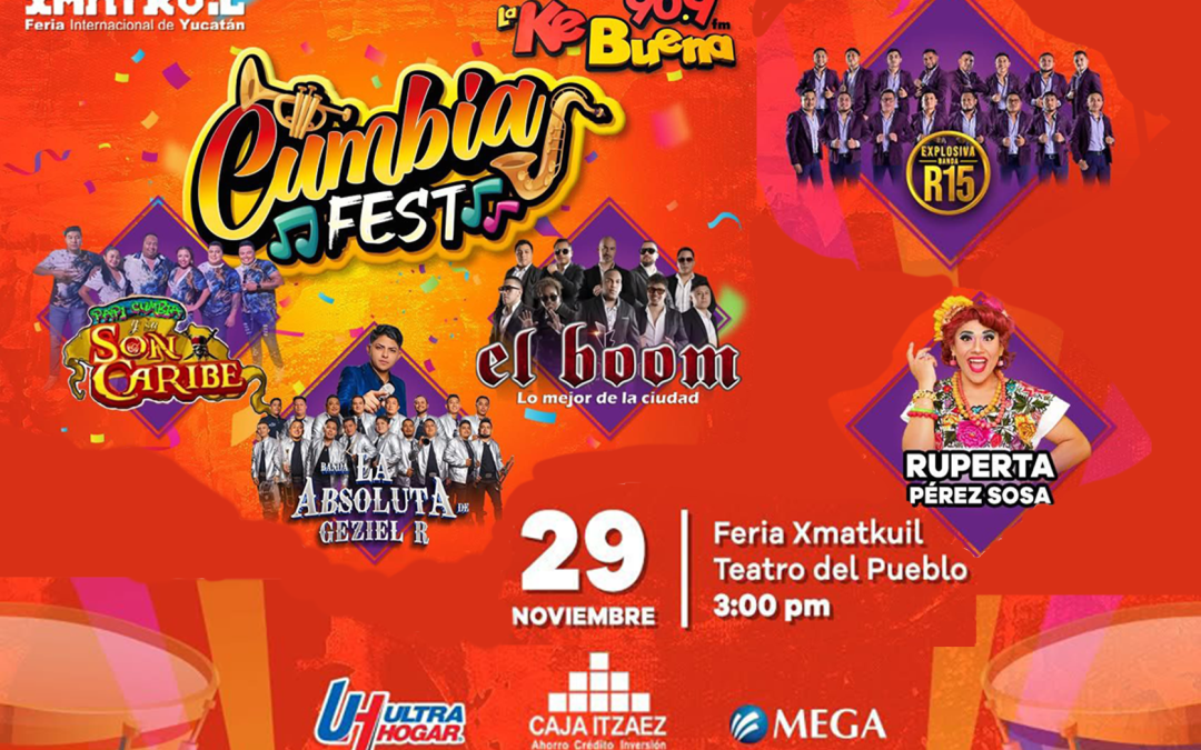 Vuelve el Cumbia Fest de la KeBuena, en Xmatkuil