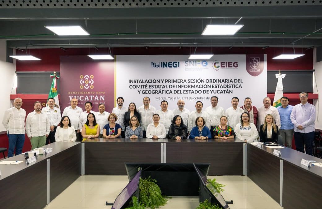 Instala Gobierno de Yucatán Comité Estatal de Información Estadística y Geográfica (Ceieg) para reforzar la planeación y transparencia